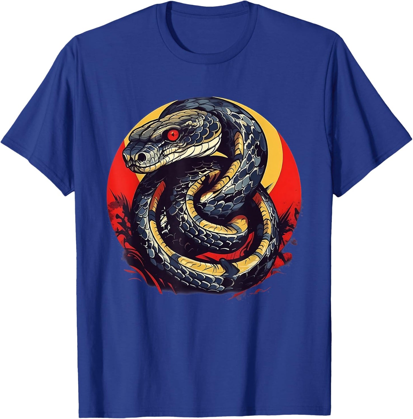 Retro Style King Snake Cobra T-Shirt - T-Shirt | Royal