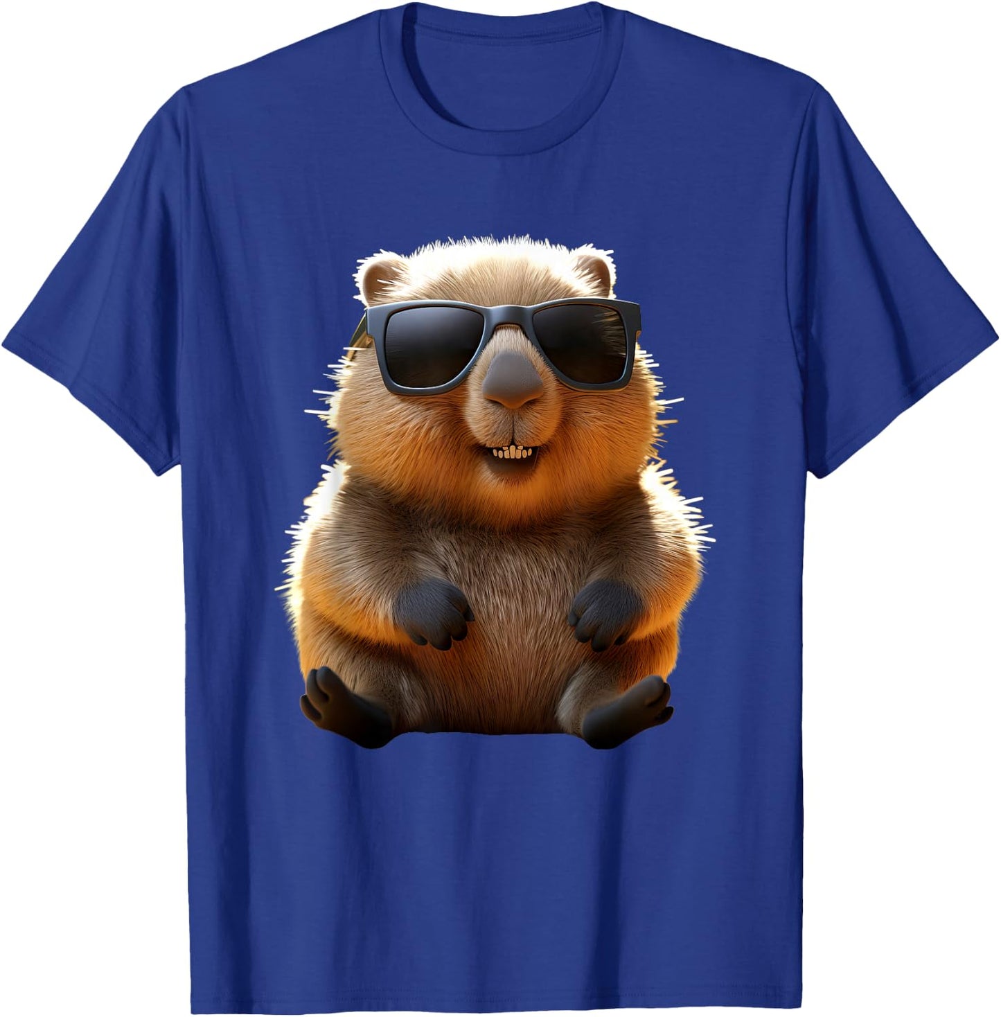 Wombat with Sunglasses Australia Marsupial Cute Wombat , black T-Shirt - T-Shirt | Royal