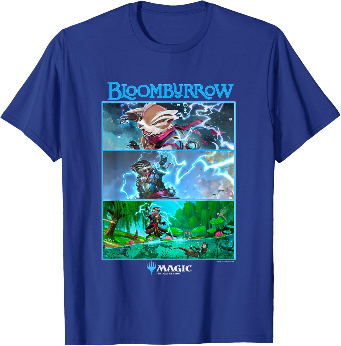 Magic: The Gathering Bloomburrow Panels , black T-Shirt - T-Shirt | Royal