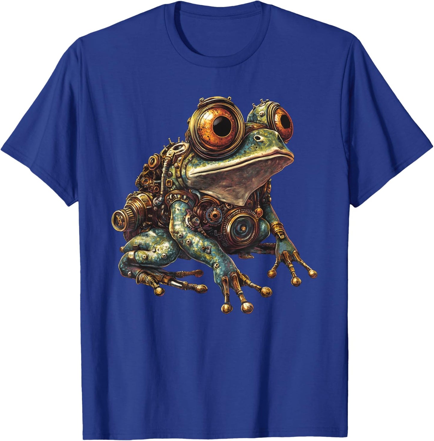Steampunk Frog Art T-Shirt - T-Shirt | Royal