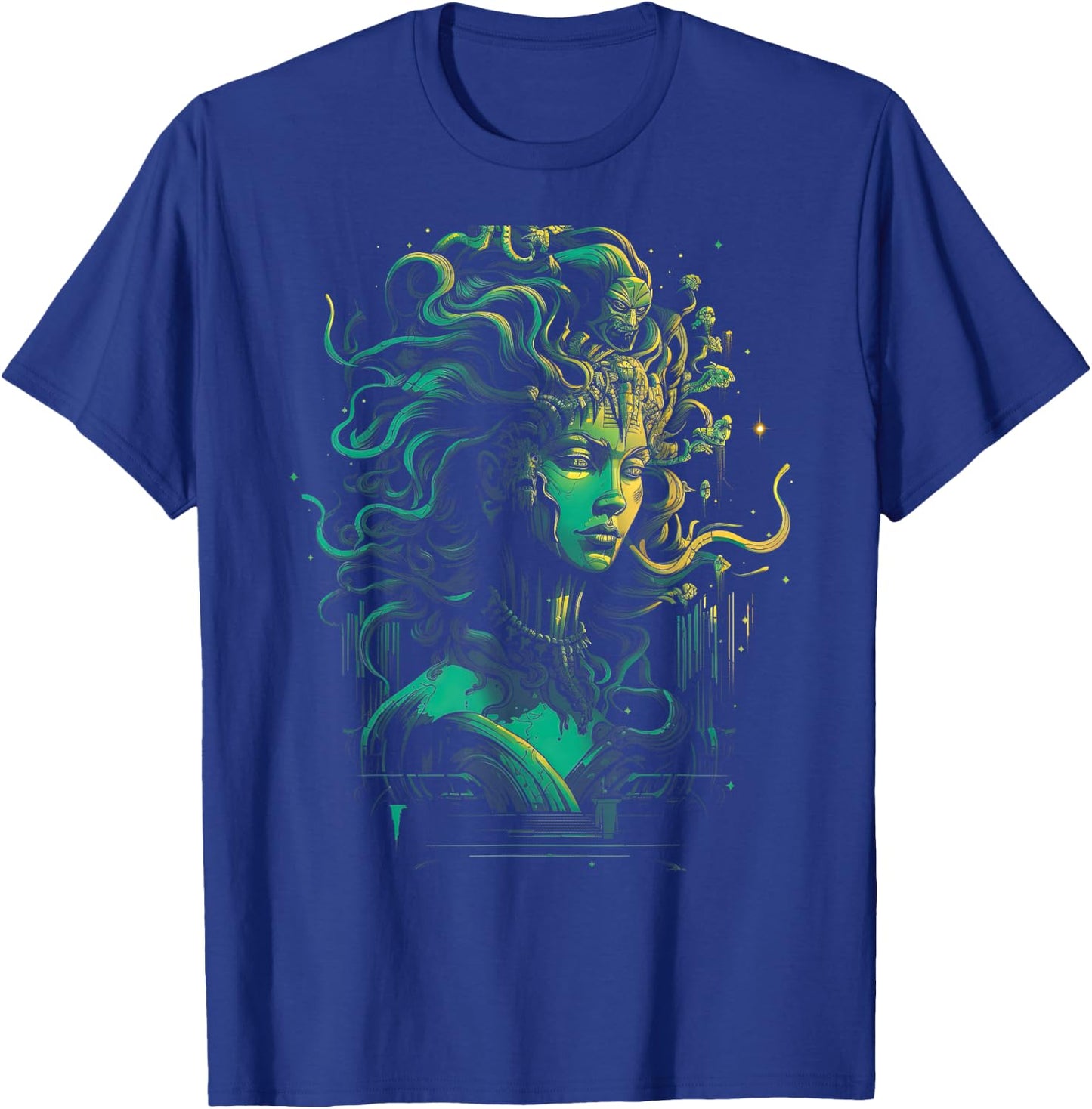 Medusa Snakes Monster Petrification Ancient T-Shirt - T-Shirt | Royal