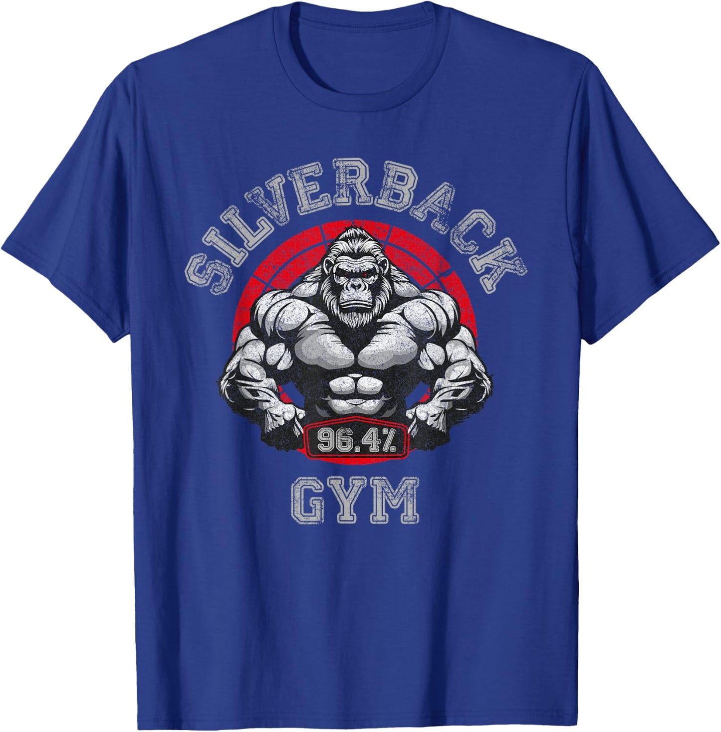 96.4% Silverback Gorilla, Gym Wear, Bodybuilding, Strong , Black, S T-Shirt - T-Shirt | Royal