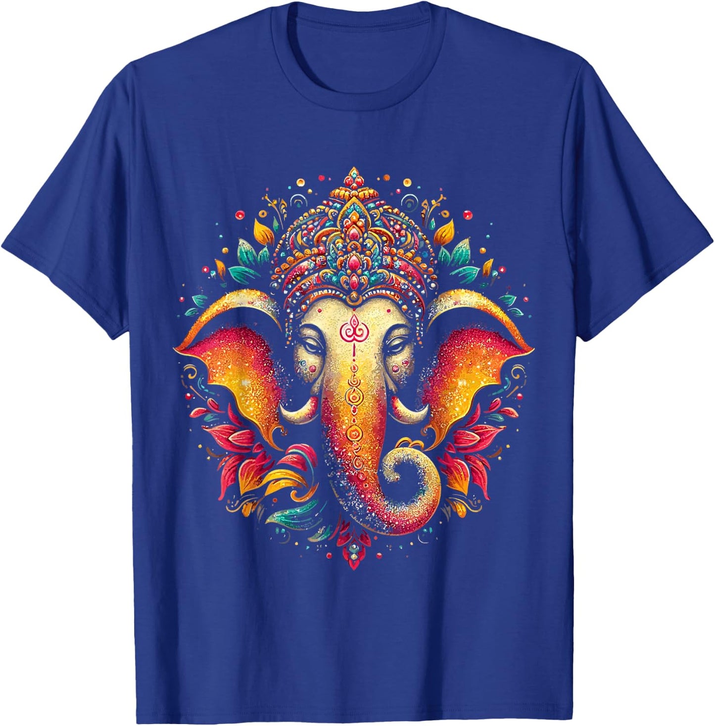 Ganesh Symbol Yoga Hindu Elephant God Ganesha Puja T-Shirt - T-Shirt | Royal