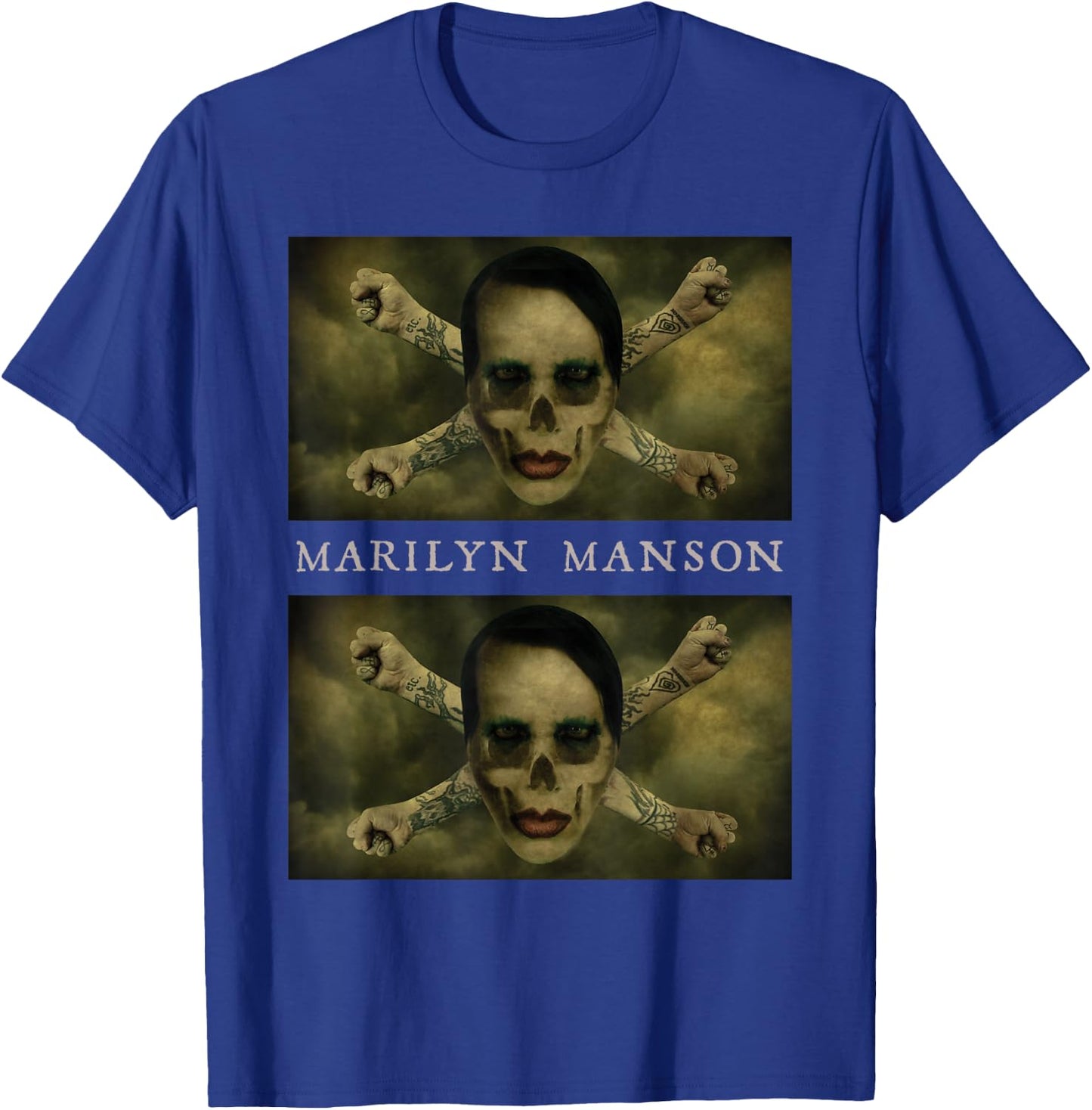 Marilyn Manson – Crossbones , Black, S T-Shirt - T-Shirt | Royal