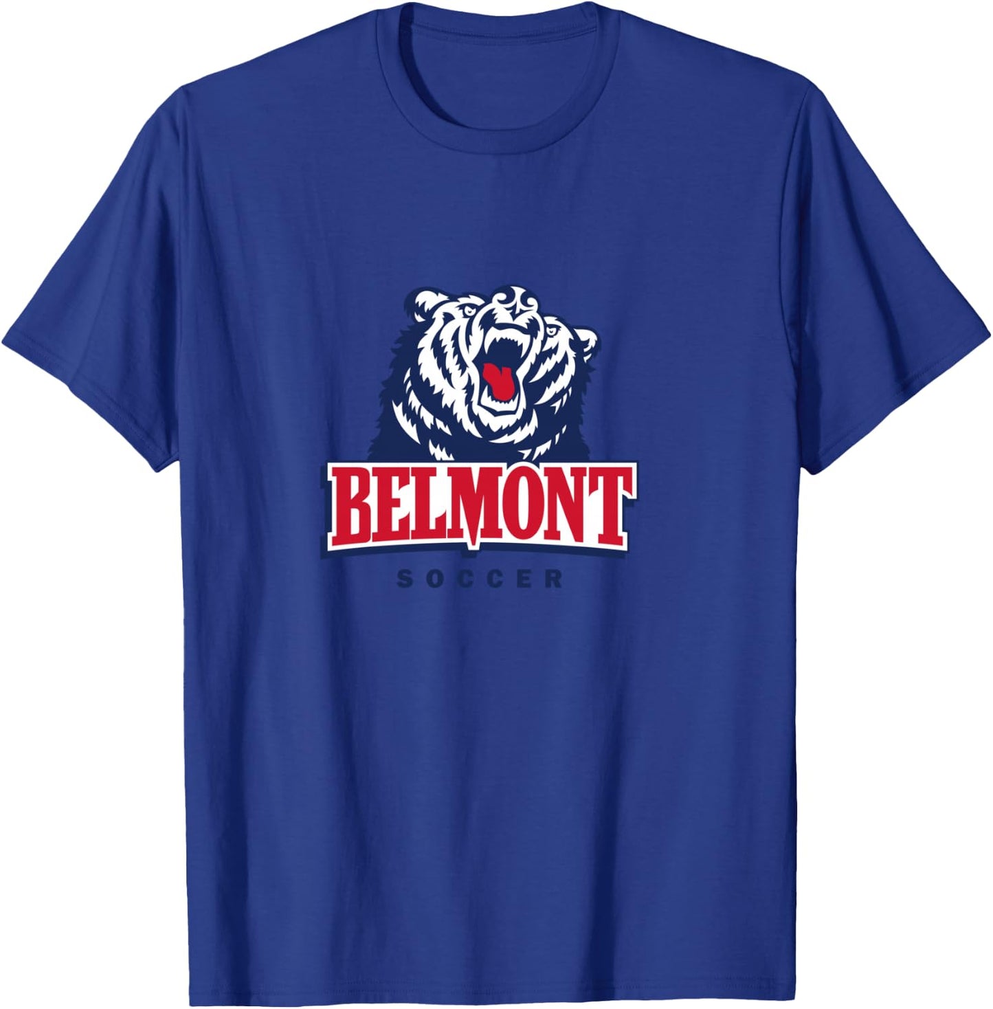 Belmont University Soccer Bruins Apparel Fans T-Shirt - T-Shirt | Royal