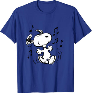 Peanuts Snoopy Dancing Shirt, blue T-Shirt - T-Shirt | Royal
