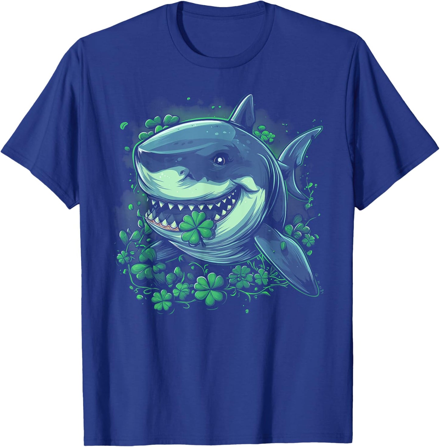 Shark - Funny Saint Paddys St. Patrick's Day Irish Ireland T-Shirt - T-Shirt | Royal