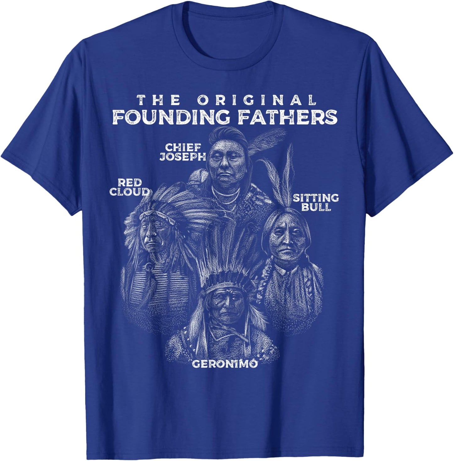 The Original Founding Fathers Indian Theme , black T-Shirt - T-Shirt | Royal