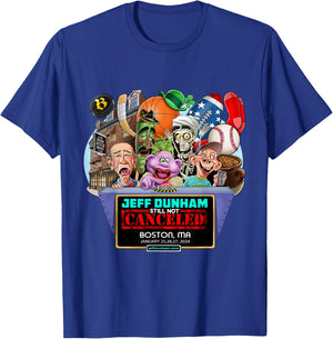 Jeff Dunham Boston, MA (2024) T-Shirt - T-Shirt | Royal