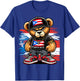 Cute Teddy Bear Puerto Rico Flag Boricua Puerto Rican T-Shirt - T-Shirt | Royal