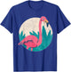 Vintage Flamingo - Distressed Vintage Style Animal T T-Shirt - T-Shirt | Royal