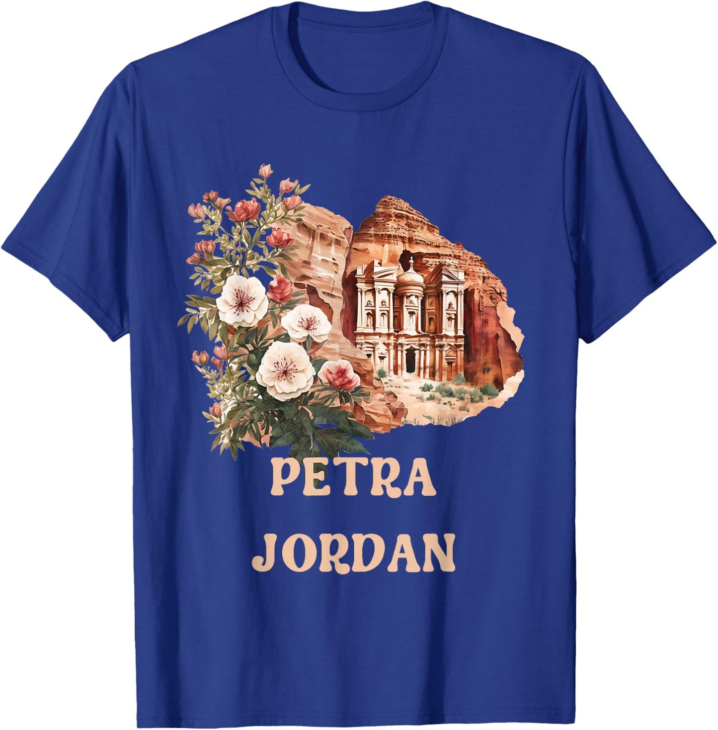 Al Khazneh Petra Jordan Travel Wanderlust Vacation Museum T-Shirt - T-Shirt | Royal