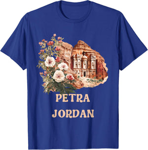 Al Khazneh Petra Jordan Travel Wanderlust Vacation Museum T-Shirt - T-Shirt | Royal