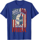 Just A Dad Who Always Came Back with The Milk American Flag T-Shirt - T-Shirt | Royal