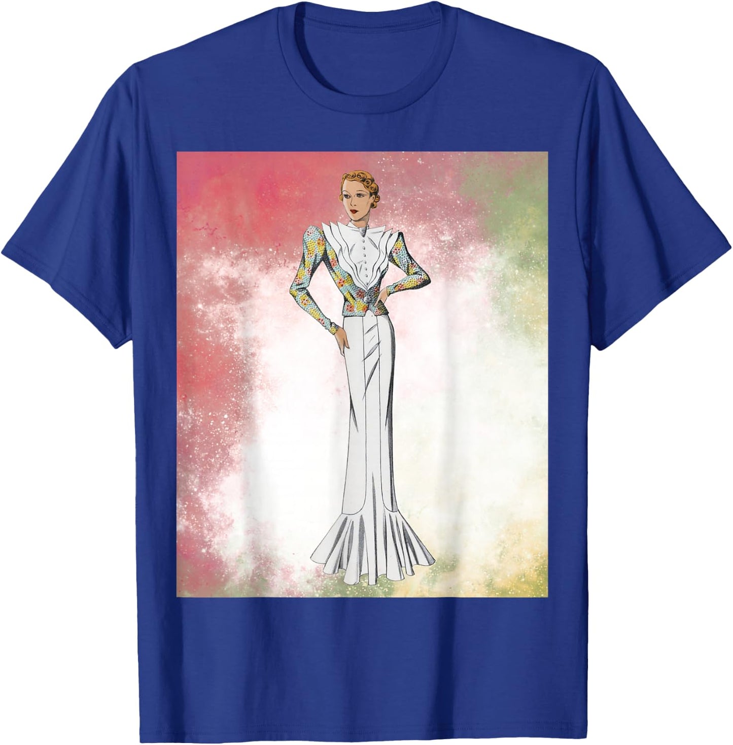 Vintage 1930's Fashion Design T-Shirt - T-Shirt | Royal