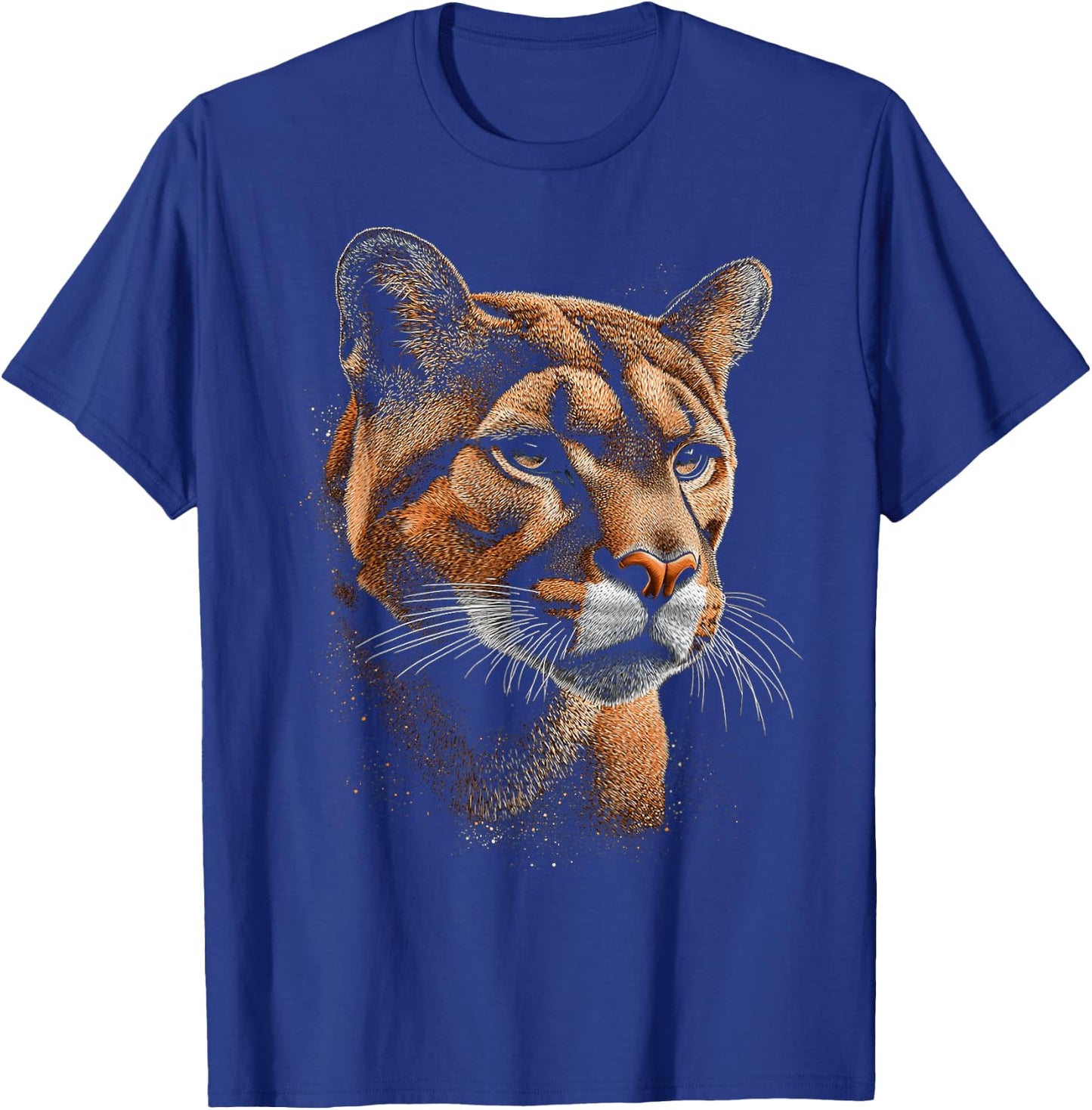 Puma Animal Motif Art Puma , black T-Shirt - T-Shirt | Royal