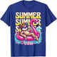 Summer Vibes Funny Sloth Sunglasses Beach Cute Vacation T-Shirt - T-Shirt | Royal