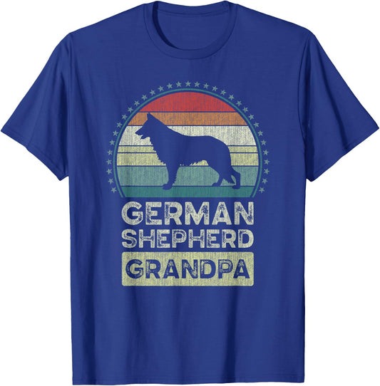 German Shepherd Grandpa, Father's Day, Grandfather T-Shirt - T-Shirt | Royal