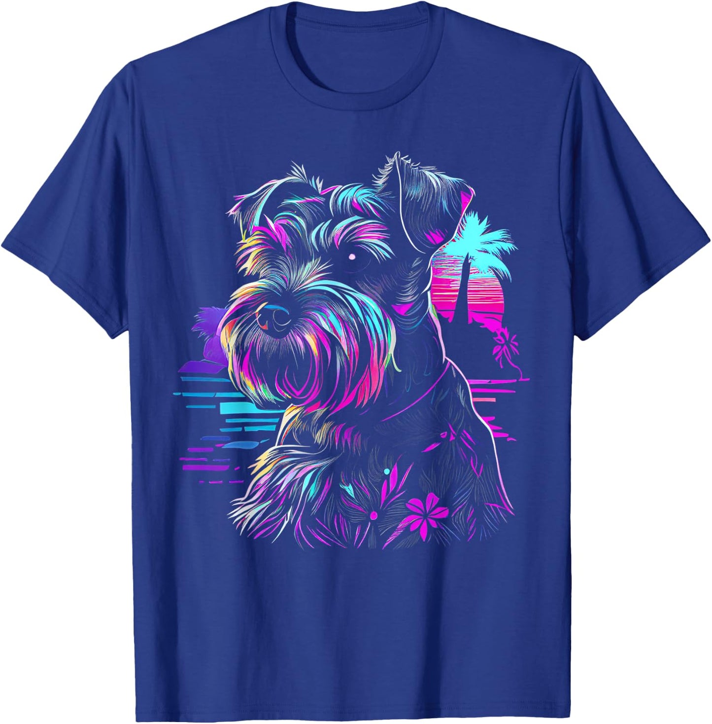 Miniature Schnauzer dog art Miniature Schnauzer T-Shirt - T-Shirt | Royal