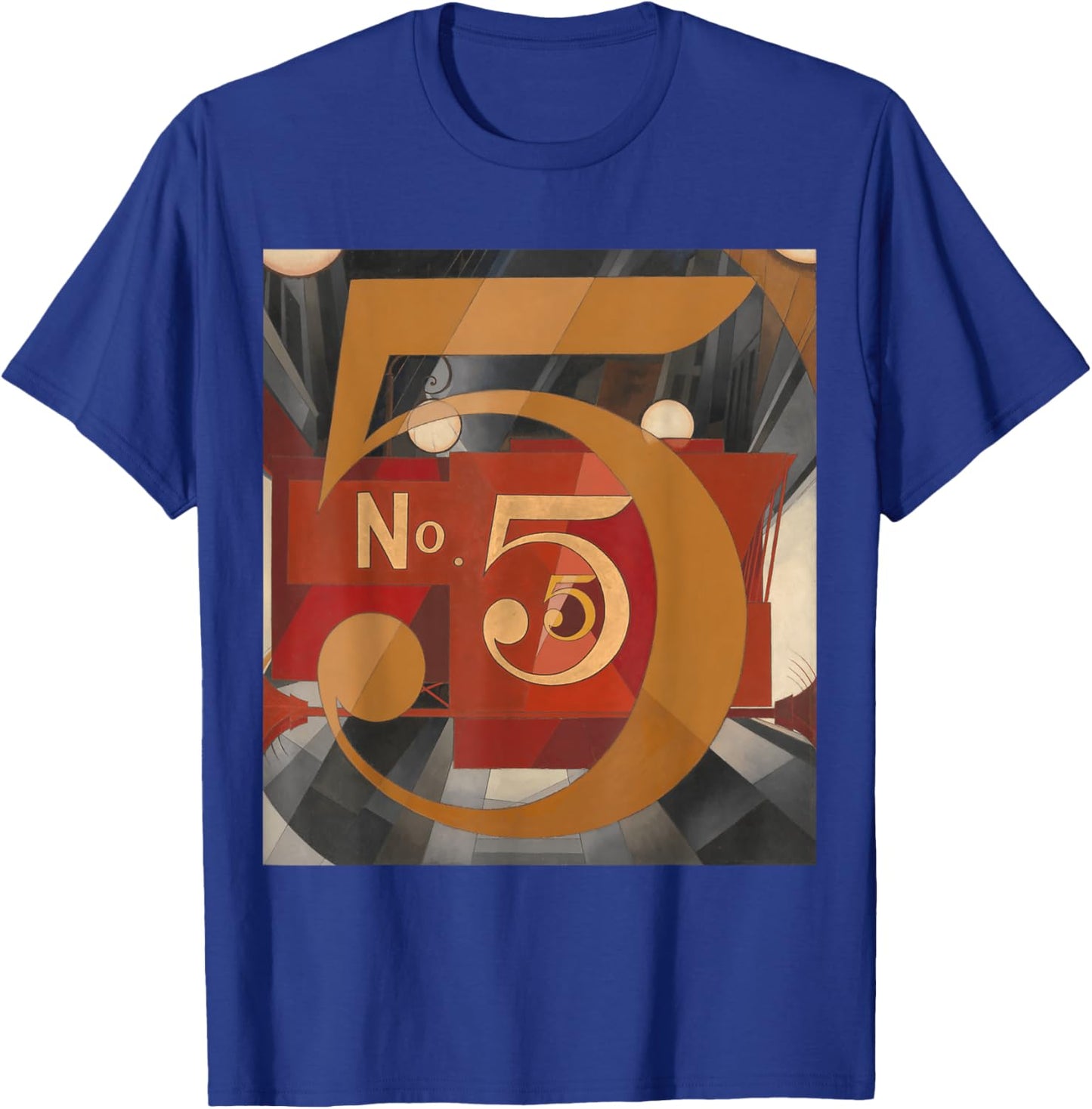I Saw The Figure 5 in Gold Vintage Fine Art T-Shirt - T-Shirt | Royal