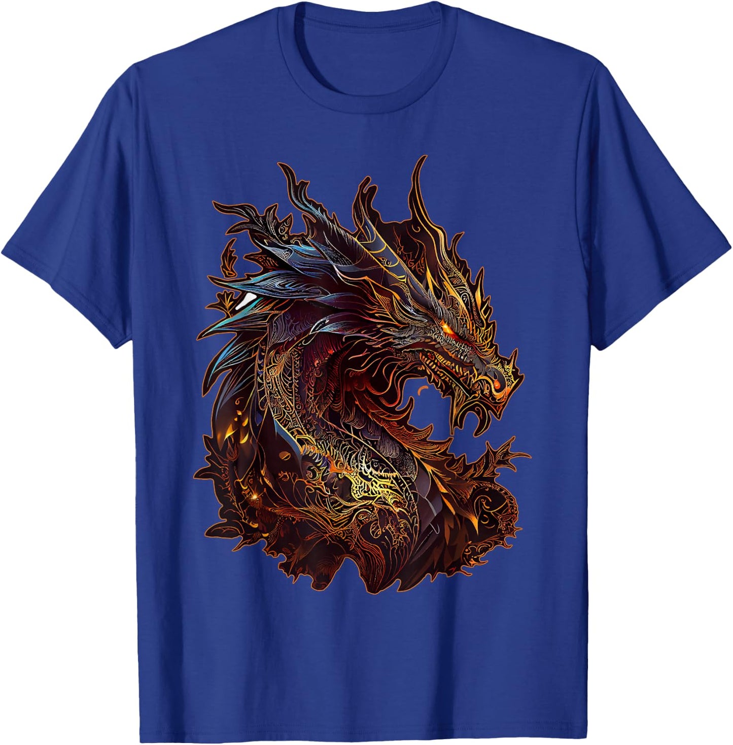 Dragon Chinese Zodiac Sign Animal Horoscope Witchcraft , black T-Shirt - T-Shirt | Royal