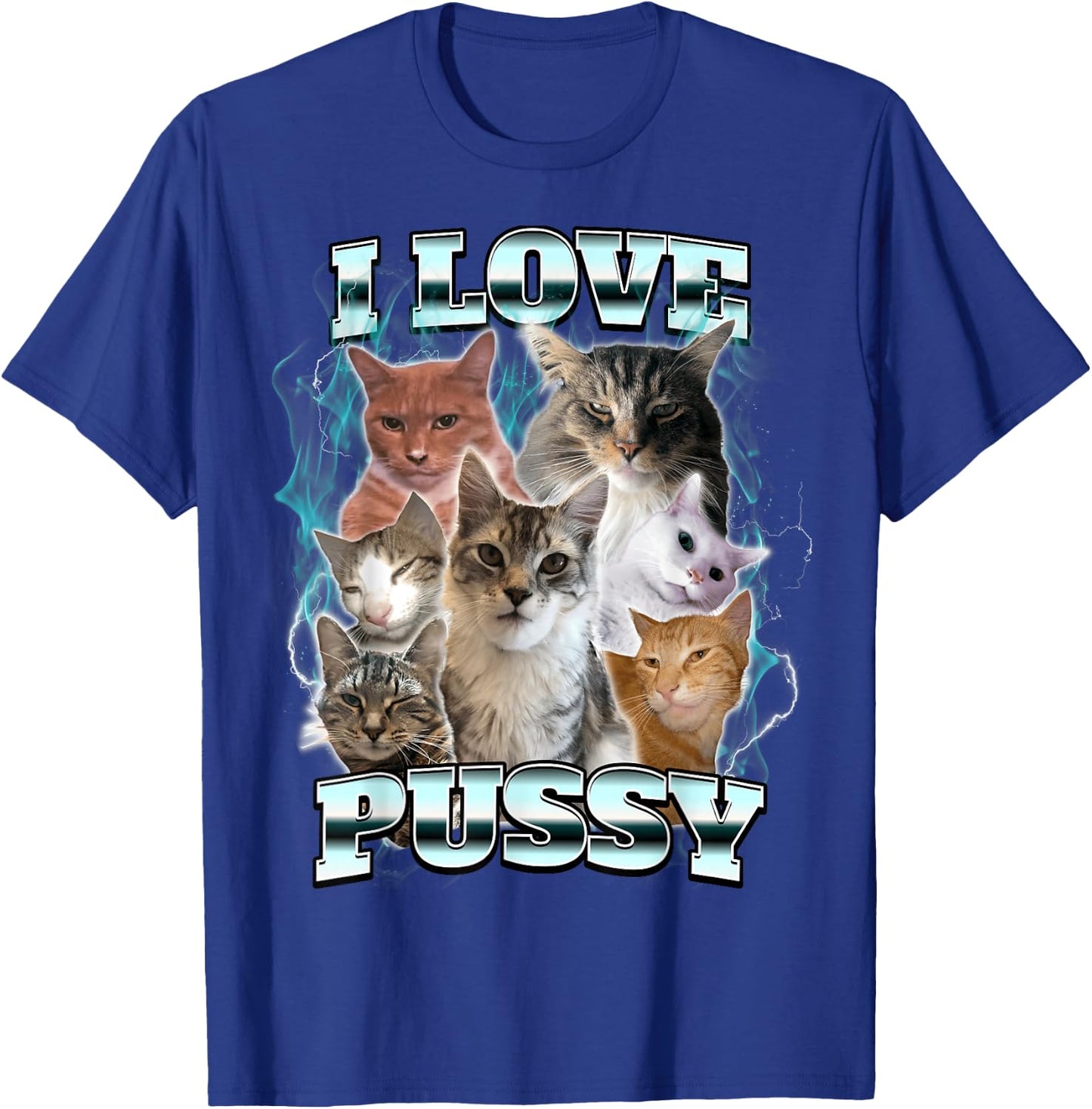 I Love Pussy , black T-Shirt - T-Shirt | Royal