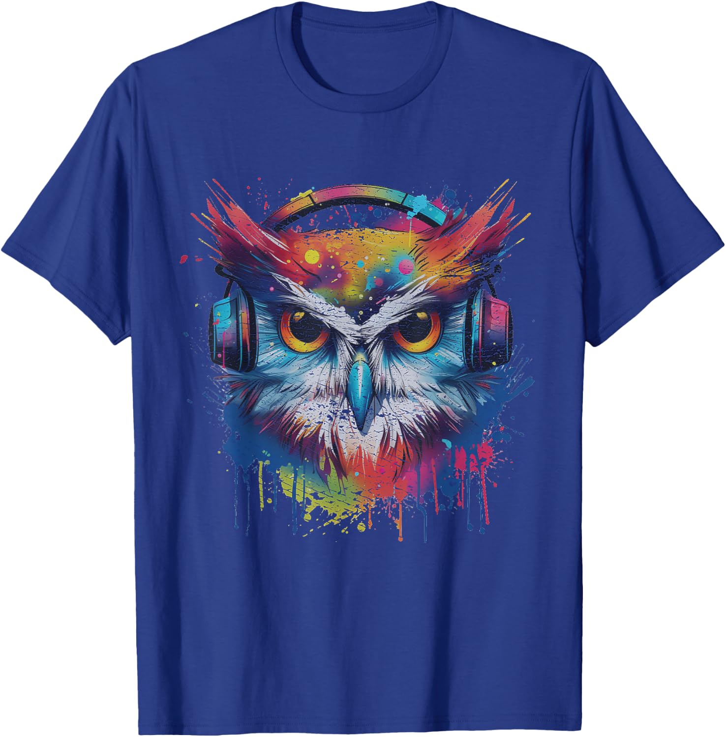 Owl Music Dj T-Shirt - T-Shirt | Royal