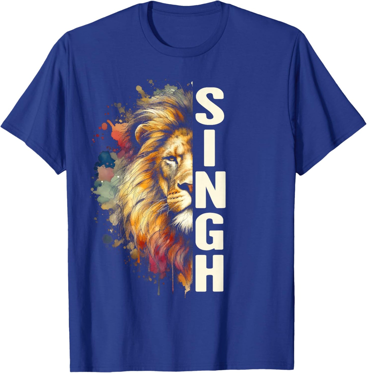 Lion Punjabi Pride Religious Sikh Faith Indian Singh Is King T-Shirt - T-Shirt | Royal