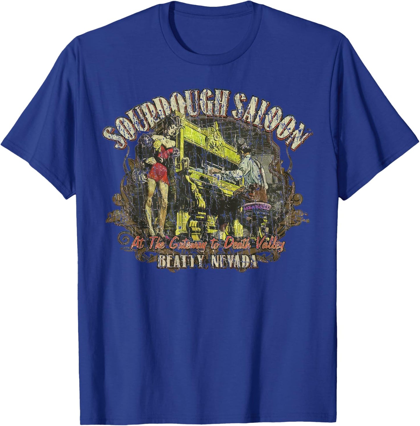 Sourdough Saloon Beatty 1905 Retro Vintage T-Shirt - T-Shirt | Royal