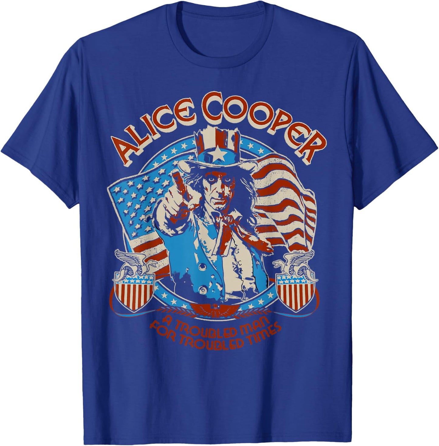 Alice Cooper Elected Snake Shields T-Shirt - T-Shirt | Royal