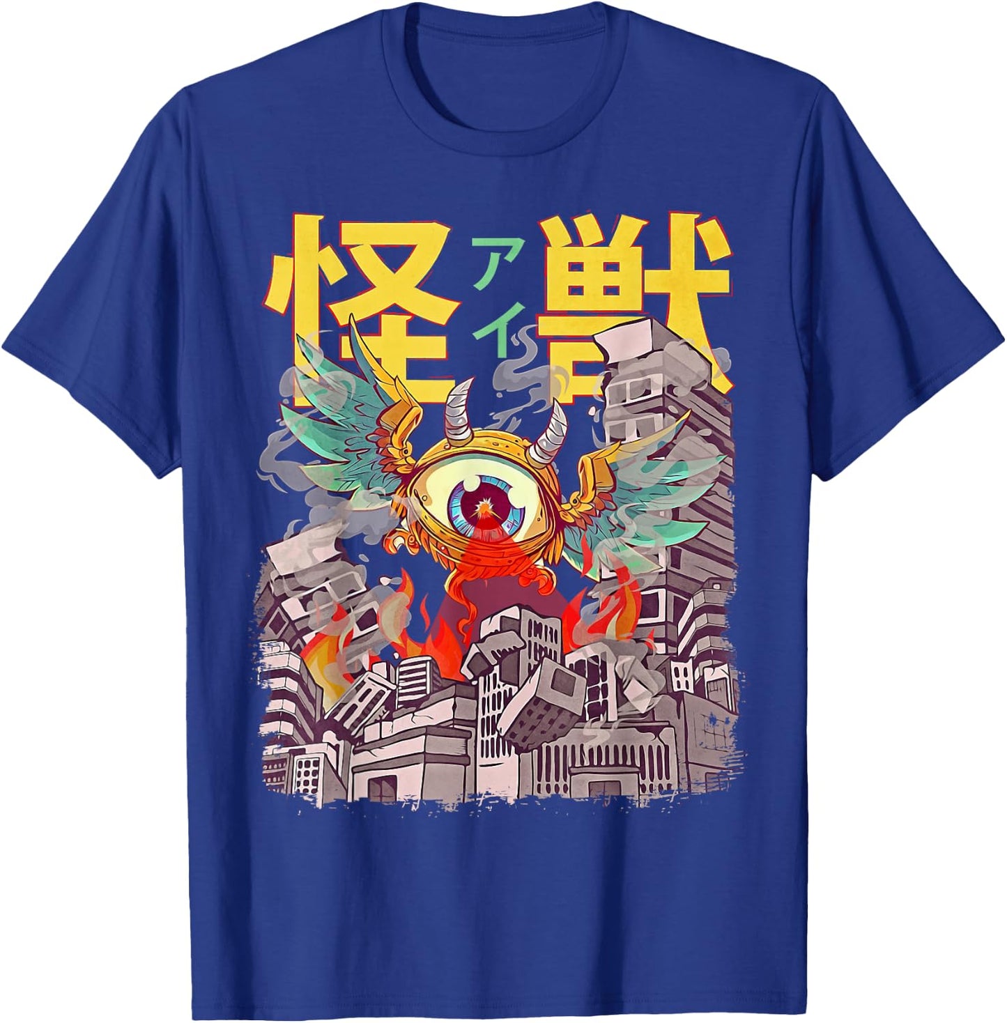 Kaiju Flying Eyeball Japanese Anime Monster Weirdcore T-Shirt - T-Shirt | Royal