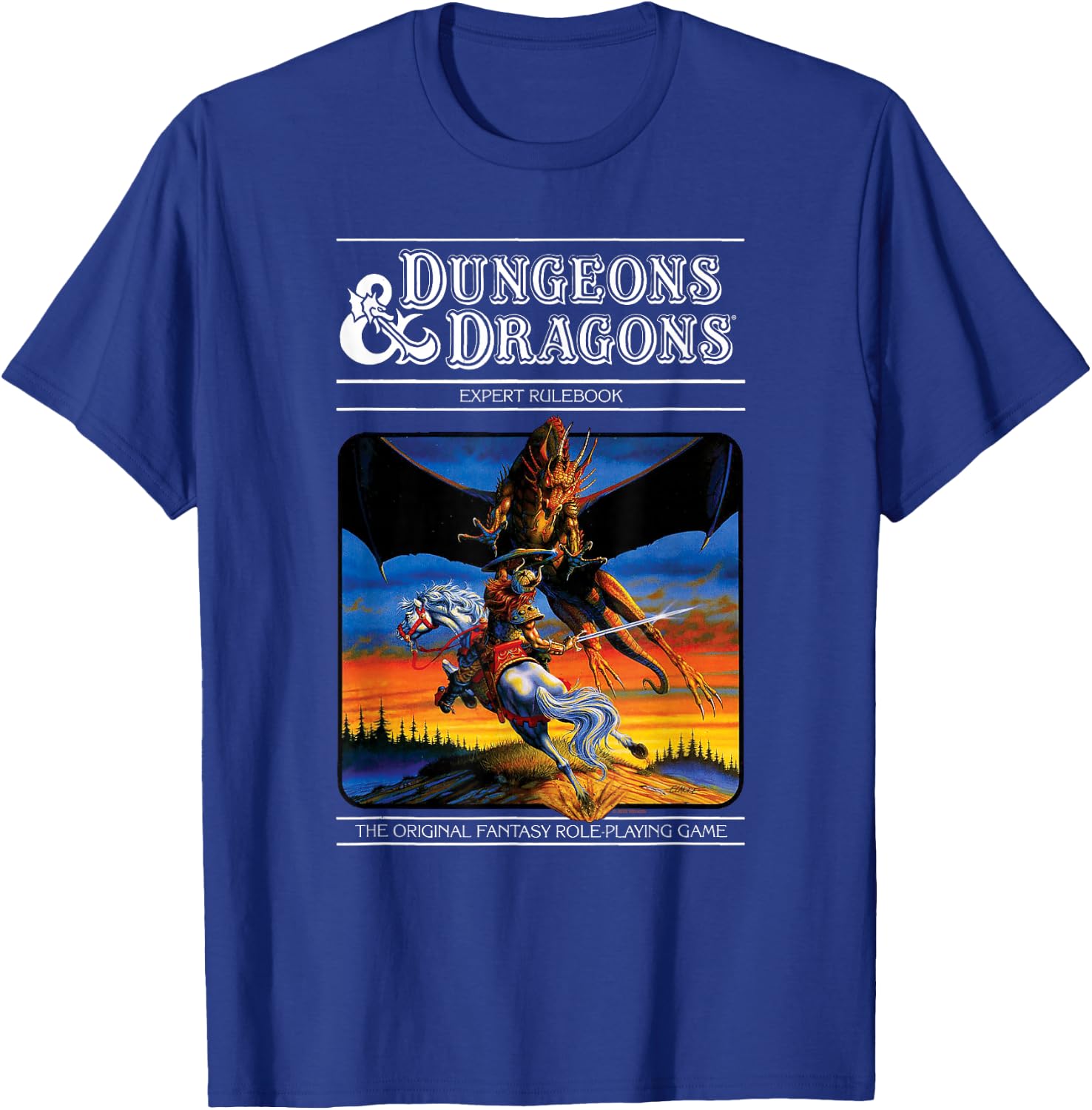 Dungeons & Dragons Vintage Expert Rulebook , black T-Shirt - T-Shirt | Royal