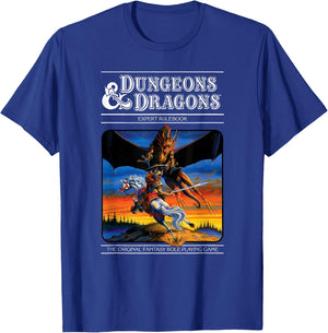 Dungeons & Dragons Vintage Expert Rulebook , black T-Shirt - T-Shirt | Royal