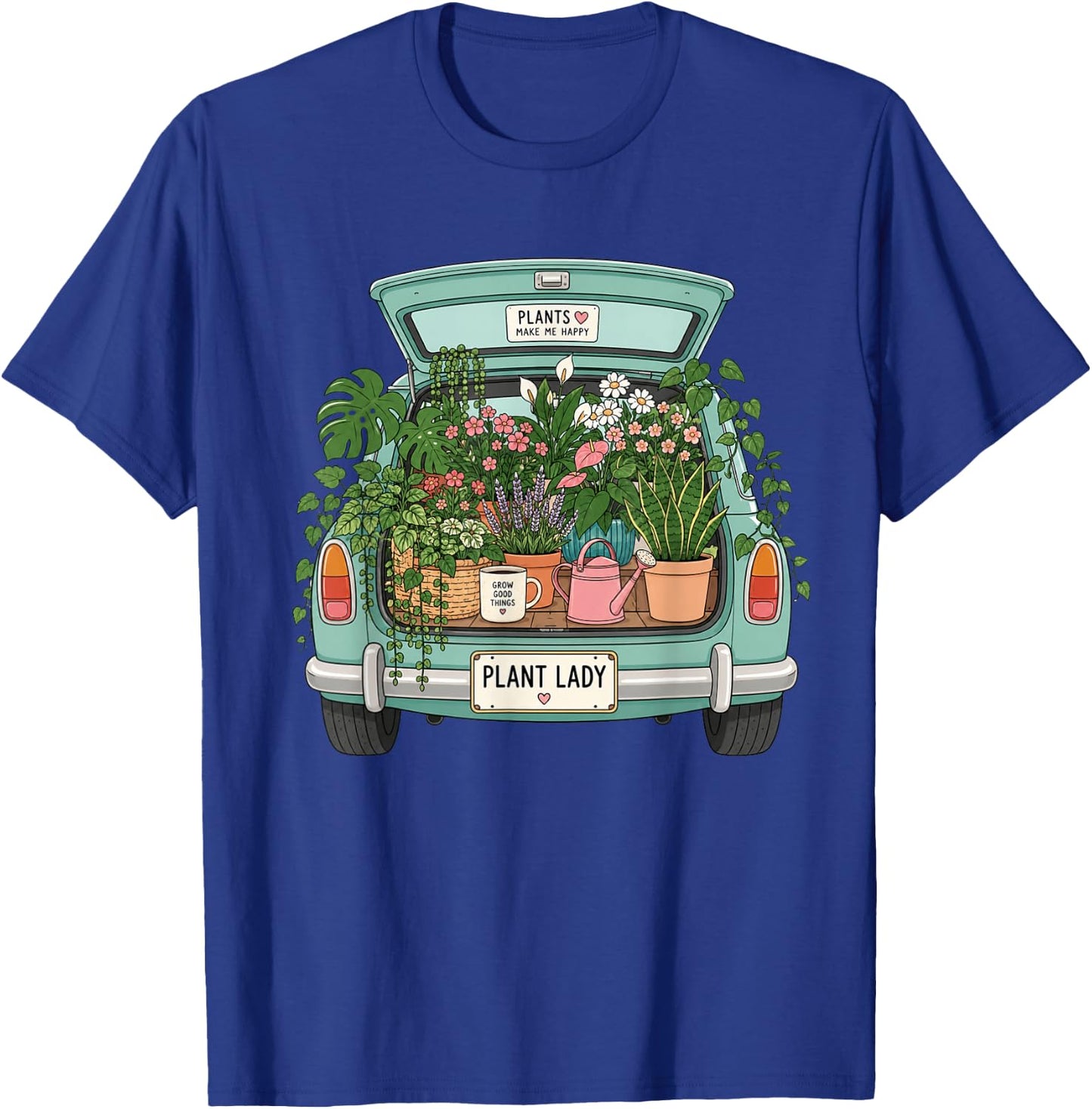 Funny Gardening Moms I was Left Unsupervised Plants Lover T-Shirt - T-Shirt | Royal