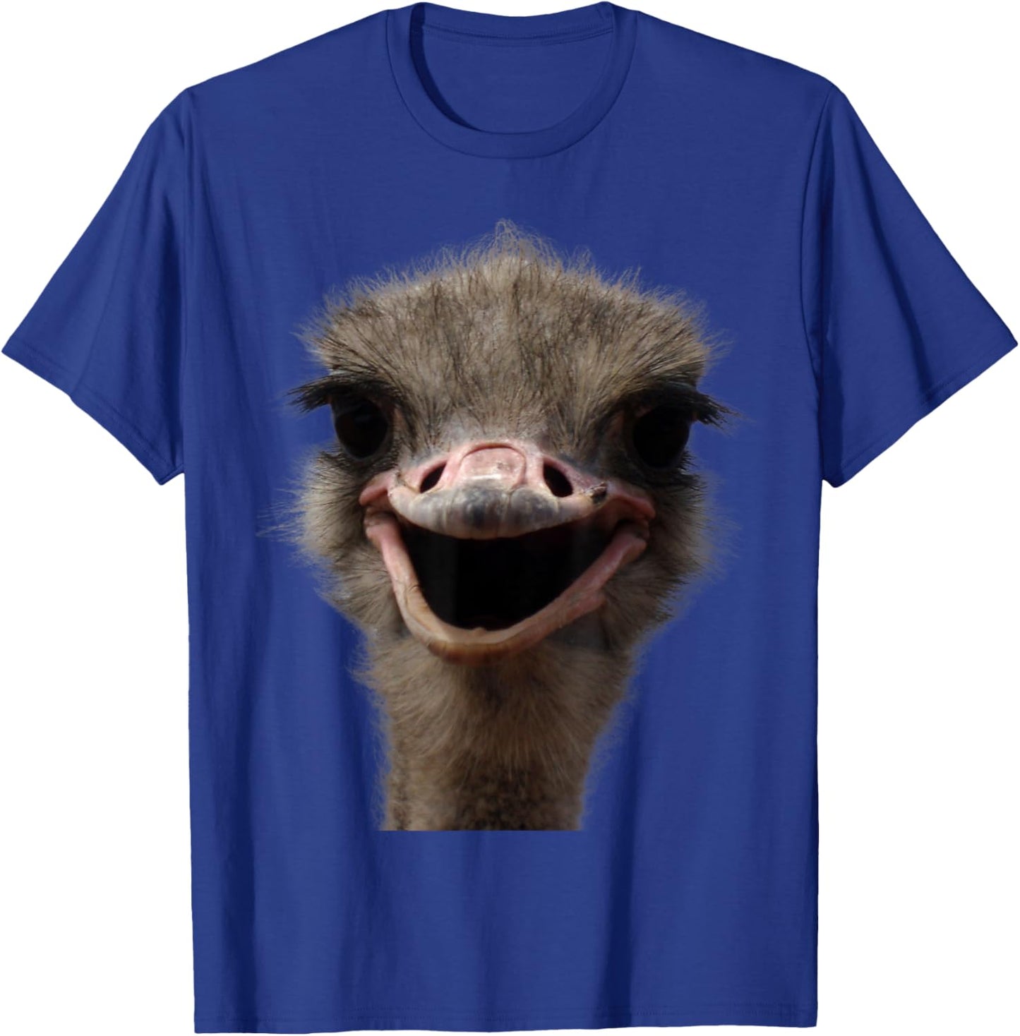 Funny Ostrich Head, Safari Bird Lover Funny Ostrich T-Shirt - T-Shirt | Royal
