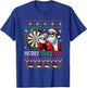 Merry Dartmas Xmas Santa Sunglasses Playing Dart Sweater T-Shirt - T-Shirt | Royal