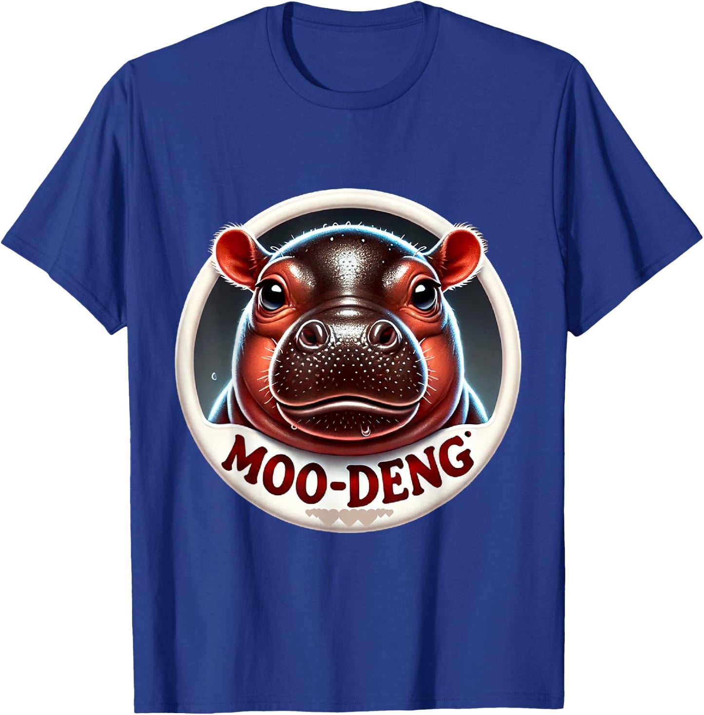 Moo Deng Hippo Funny Halloween Costume T-Shirt - T-Shirt | Royal