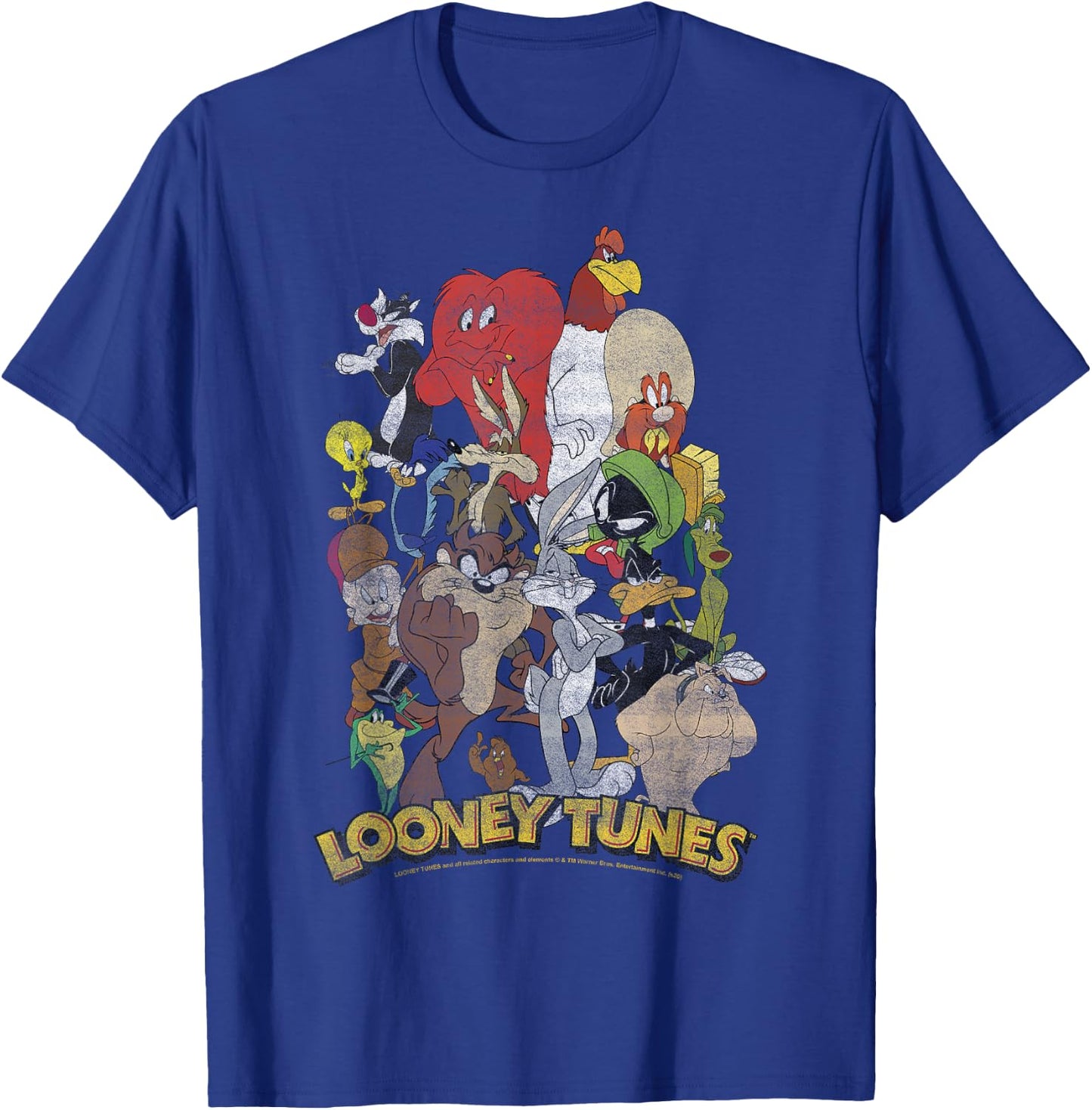 Looney Tunes Character Stack Group Shot T-Shirt - T-Shirt | Royal