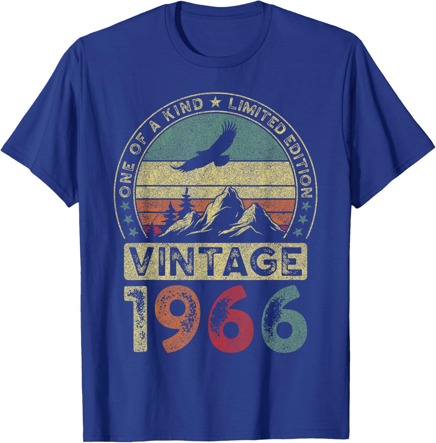 Vintage 1966 Limited Edition 58th Birthday 58 Years , black T-Shirt - T-Shirt | Royal