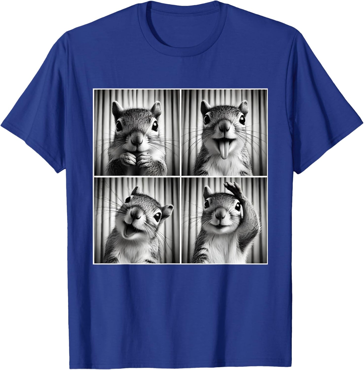 Cute Squirrel Selfie Photo Funny Photobooth Squirrel Lover T-Shirt - T-Shirt | Royal