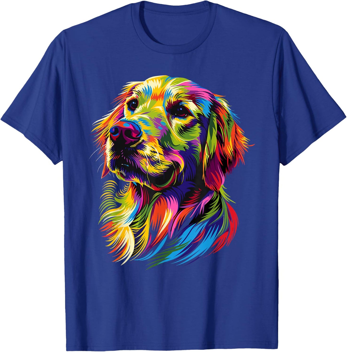 Golden Retriever Dog Colourful Pop Art Dog Lovers , black T-Shirt - T-Shirt | Royal