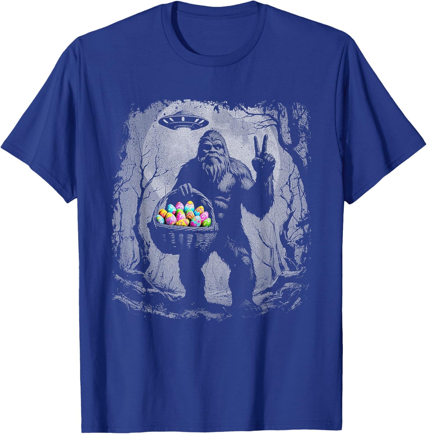 Sasquatch Easter Eggs Funny Easter Bigfoot Lovers T-Shirt - T-Shirt | Royal