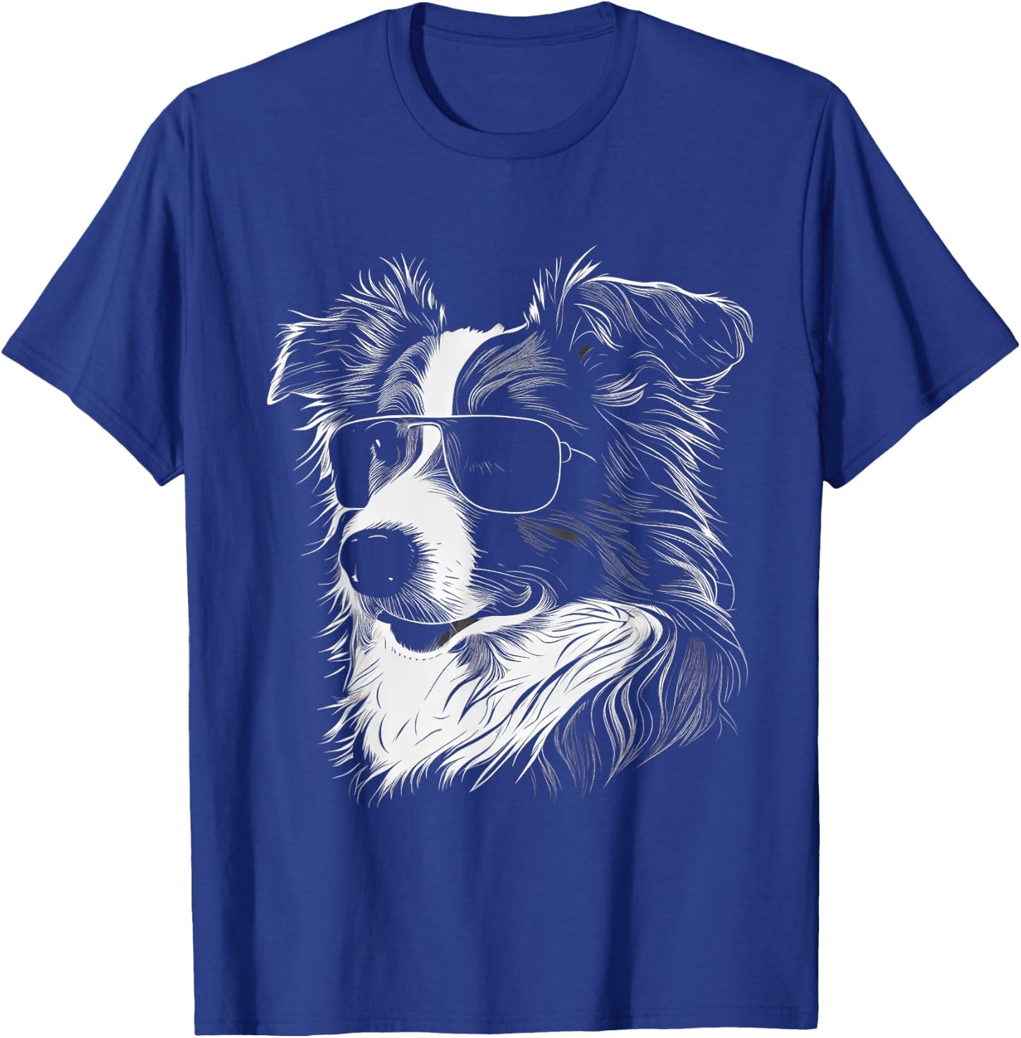 Australian Shepherd Sonnenbrille Gassi Gehen Hunde Fan T-Shirt - T-Shirt | Royal