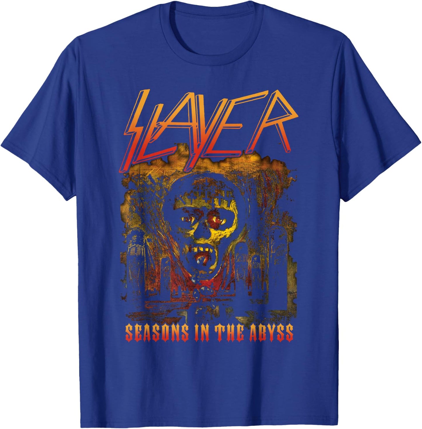 Slayer - Orange Logo Season in the Abyss , black T-Shirt - T-Shirt | Royal