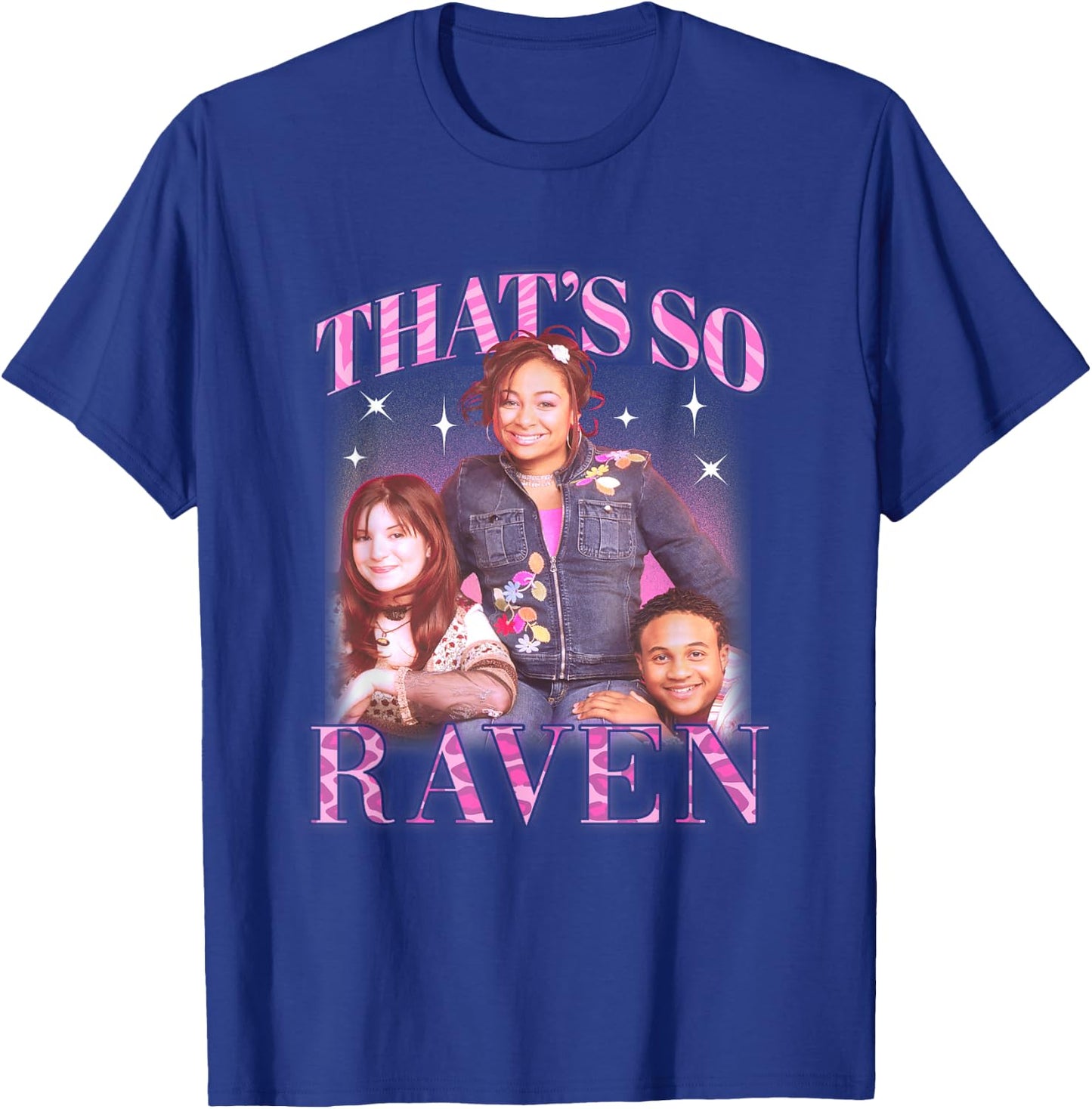 Disney That's So Raven Main Cast Vintage Group Shot T-Shirt - T-Shirt | Royal