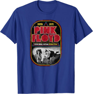 Pink Floyd Atom Heart Mother Distressed World Tournament , black T-Shirt - T-Shirt | Royal