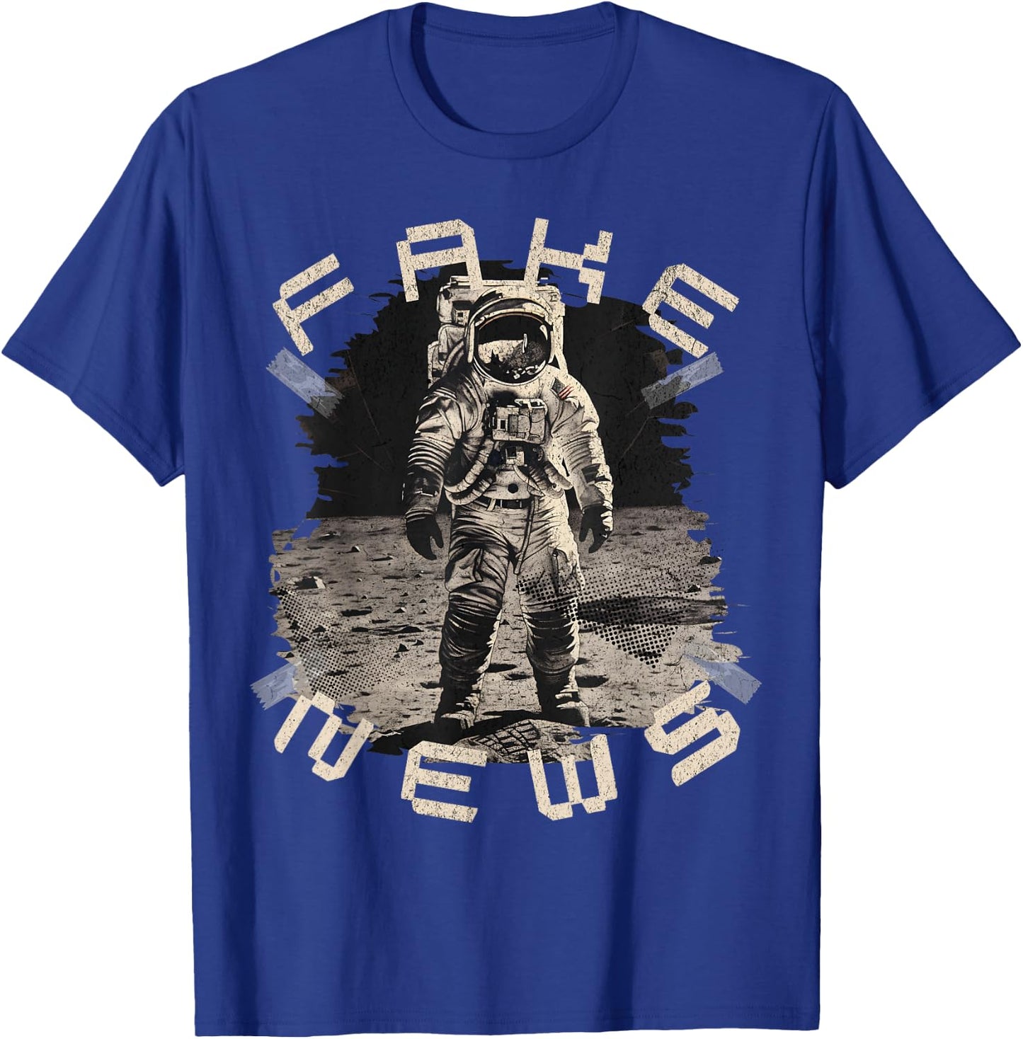 Moon Landing Hoax Apollo 11 Conspiracy Theory Fake News T-Shirt - T-Shirt | Royal