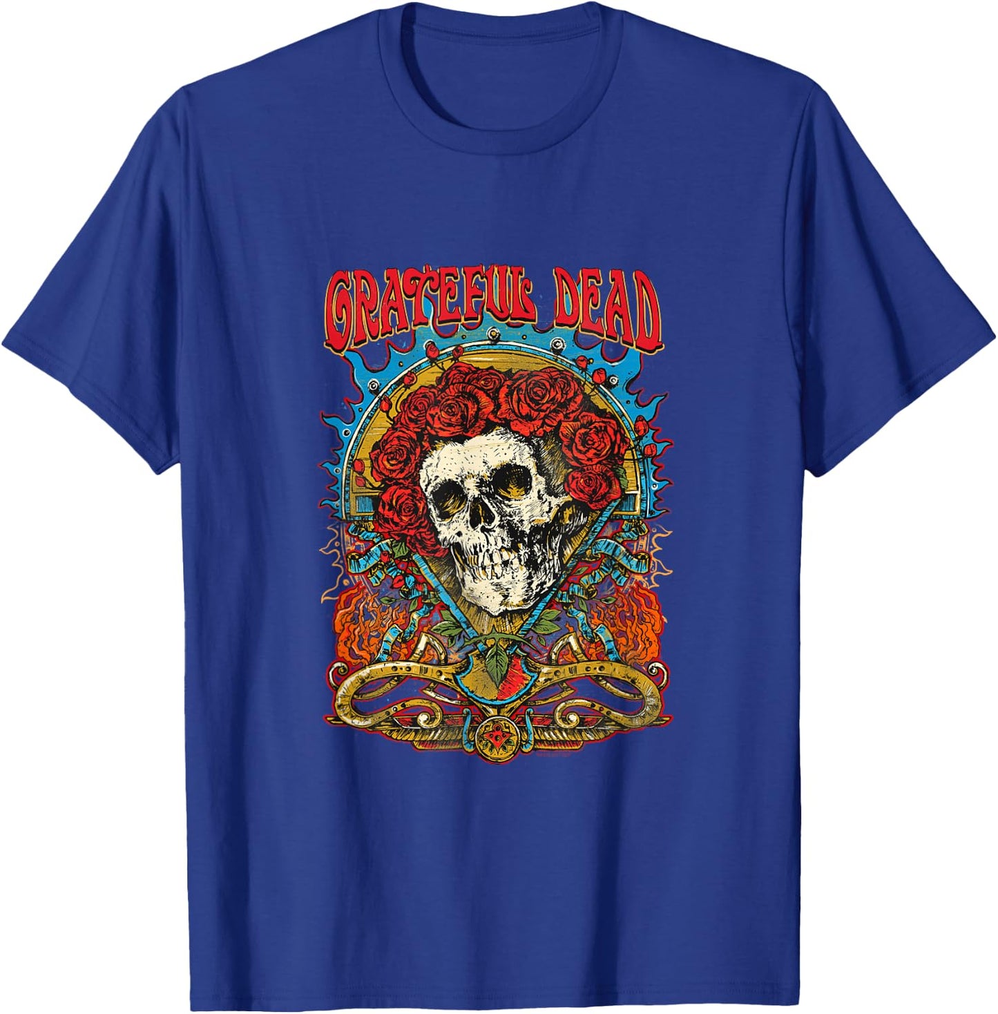 Grateful Dead Black Classic Half Sleeve Floral S Men T-Shirt - T-Shirt | Royal