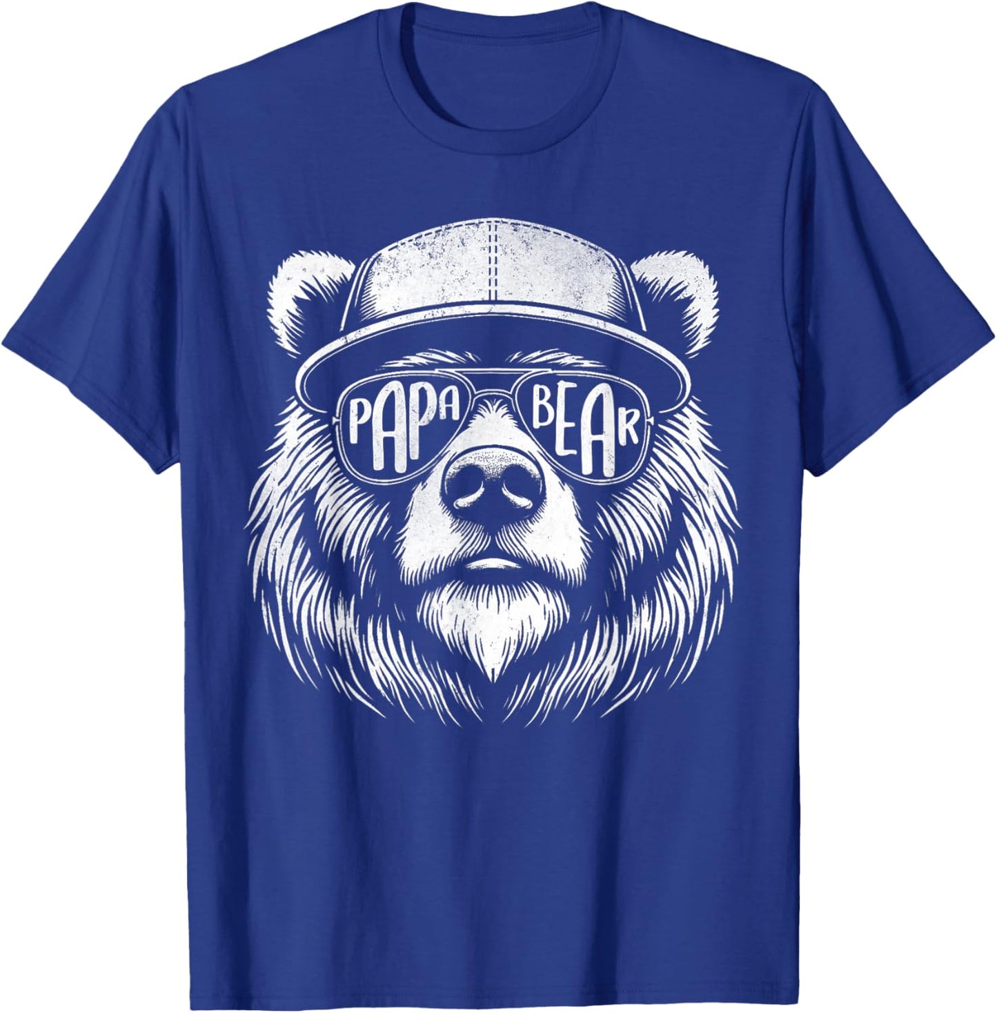 with German Text "Papa Bear" - The Perfect Father's Day Gift Dad Bear Grandpa, black T-Shirt - T-Shirt | Royal