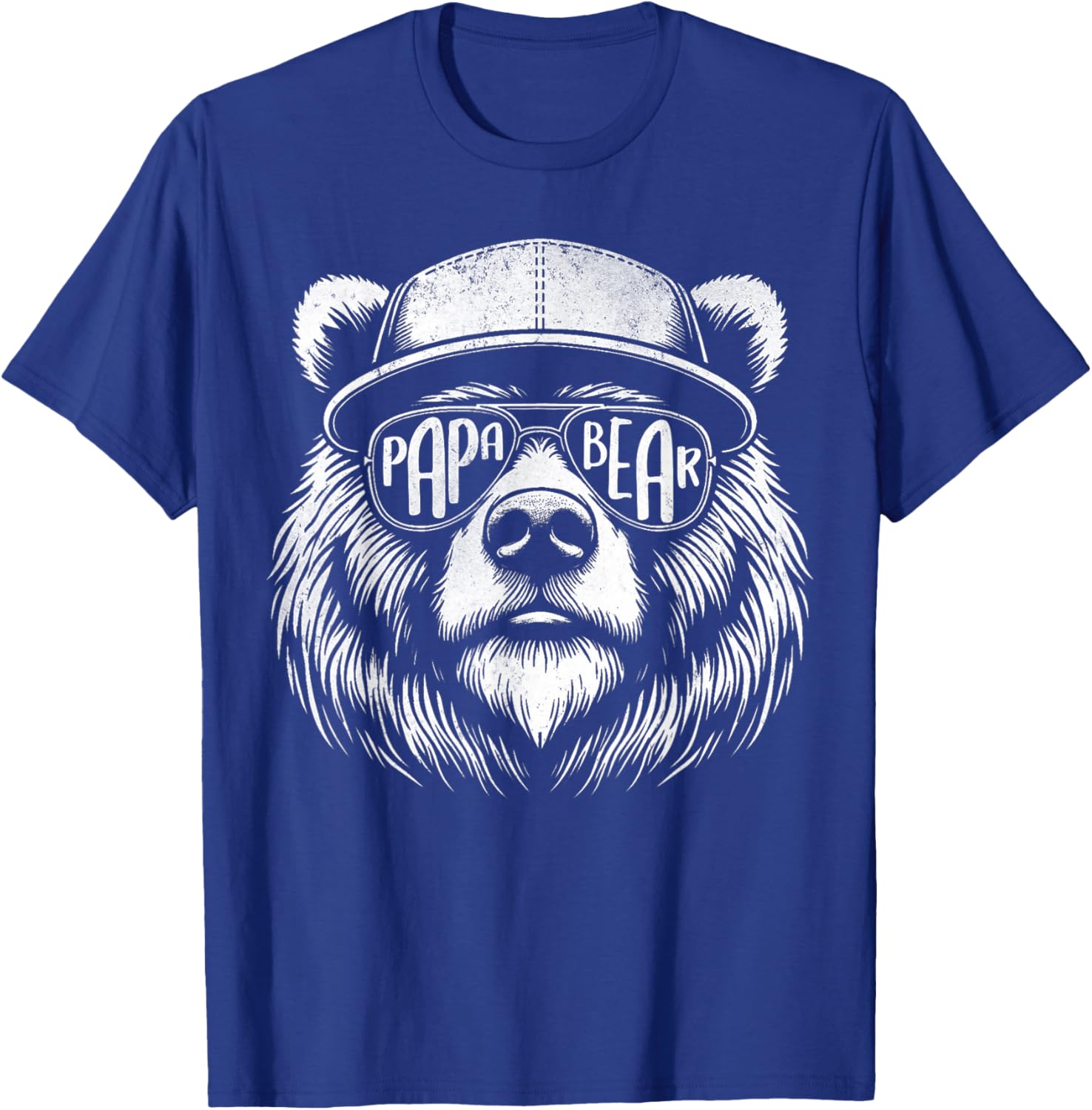 with German Text "Papa Bear" - The Perfect Father's Day Gift Dad Bear Grandpa, black T-Shirt - T-Shirt | Royal
